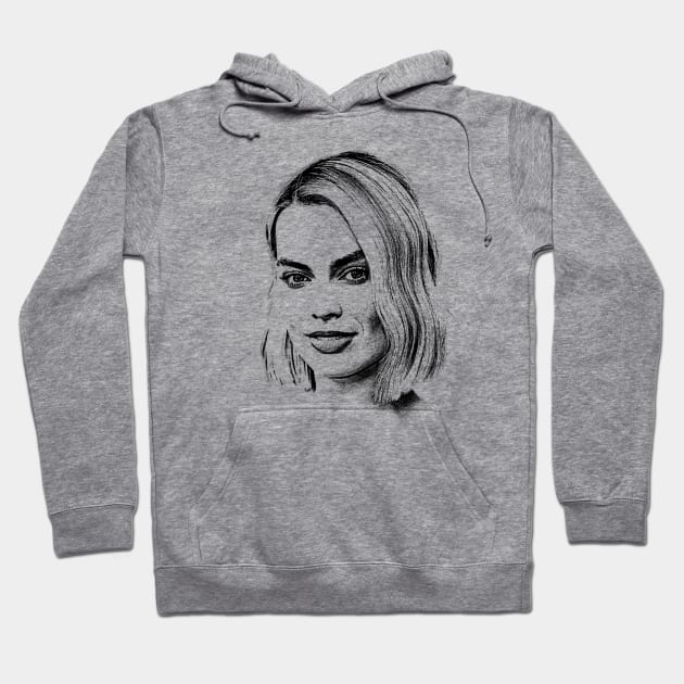 Margot Robbie Hoodie by Knockbackhaunt